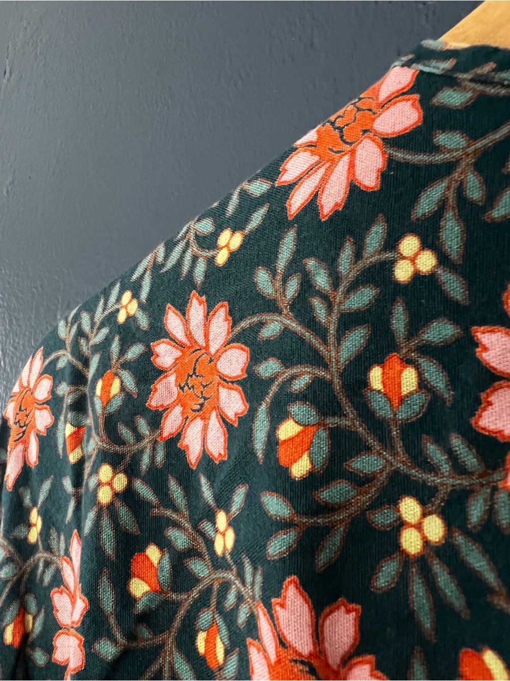 World Market Patterned Maxi Kaftan Dress Floral - Picture 8 of 9
